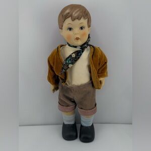 Vintage OMULET Hummel Goebel Hansel bisque doll.
